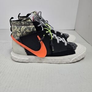 Size 10.5 - READYMADE x Nike Blazer Mid Black Camo Orange Men Sporty Athletic